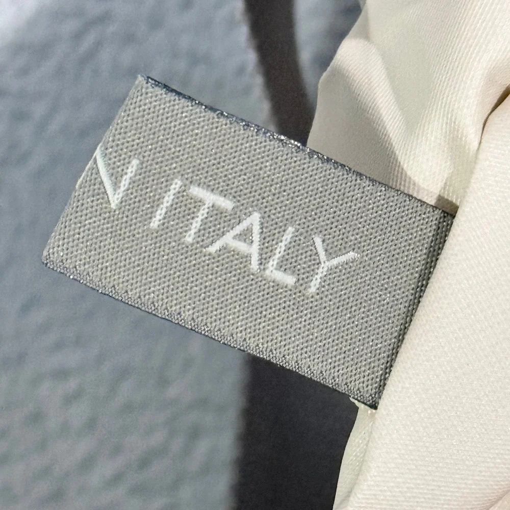 Brioni Garment Bag Cream Grey Logo Hanging Folding Suit Carrier Travel Cover 073